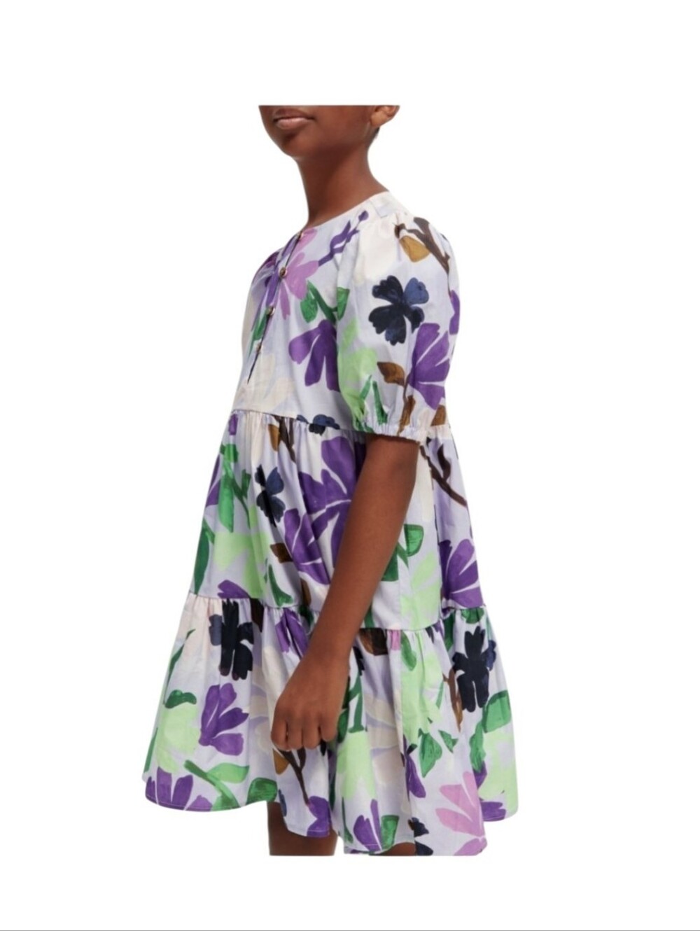 Scotch & Soda Girls' Mauve Floral Print Size 16 - Picture 4 of 11